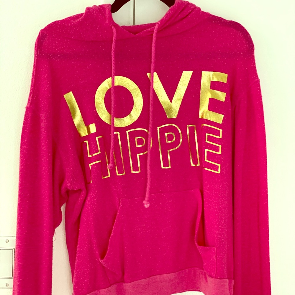 Peace Love World LOVE HIPPIE Hoodie